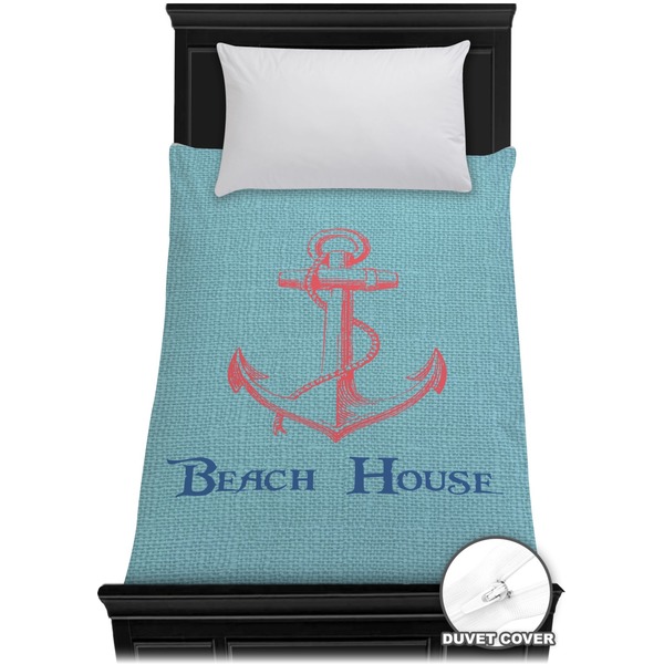 Custom Chic Beach House Duvet Cover - Twin