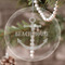 Chic Beach House Engraved Glass Ornaments - Round-Main Parent