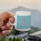Chic Beach House Espresso Cup - 3oz LIFESTYLE (new hand)