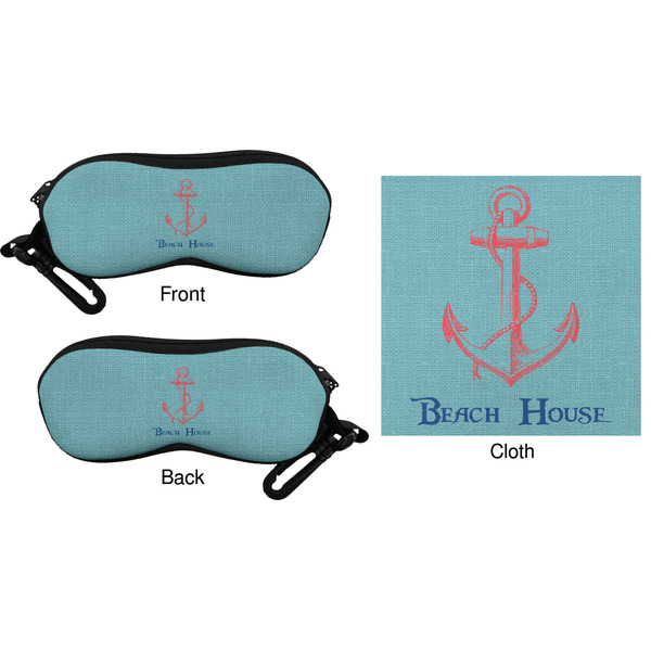 Chic Beach House Eyeglass Case & Cloth (Approval)
