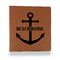 Chic Beach House Leather Binder - 1" - Rawhide - Front View