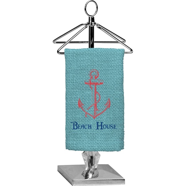Custom Chic Beach House Finger Tip Towel - Full Print