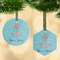 Chic Beach House Frosted Glass Ornament - MAIN PARENT