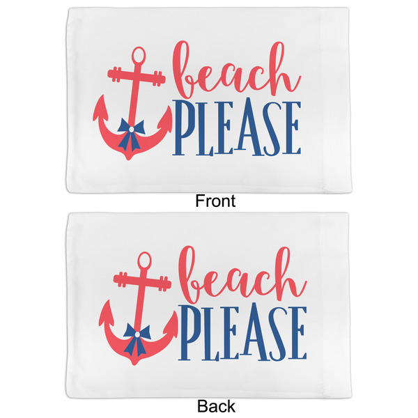 Chic Beach House Full Pillow Case - APPROVAL (partial print)