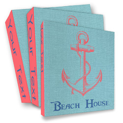 Chic Beach House 3 Ring Binder - Full Wrap