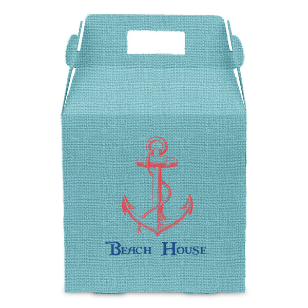 Chic Beach House Gable Favor Box - Front