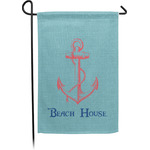 Chic Beach House Small Garden Flag - Single Sided