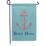 Chic Beach House Small Garden Flag - Double Sided