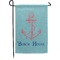 Chic Beach House Small Garden Flag - Double Sided