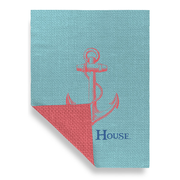Chic Beach House Garden Flags - Large - Double Sided - FRONT FOLDED
