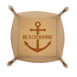 Chic Beach House Genuine Leather Dice Tray