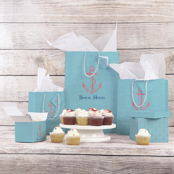 Chic Beach House Gift Bags - In Context