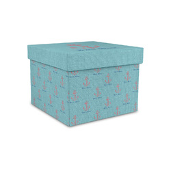 Chic Beach House Gift Box with Lid - Canvas Wrapped - Small