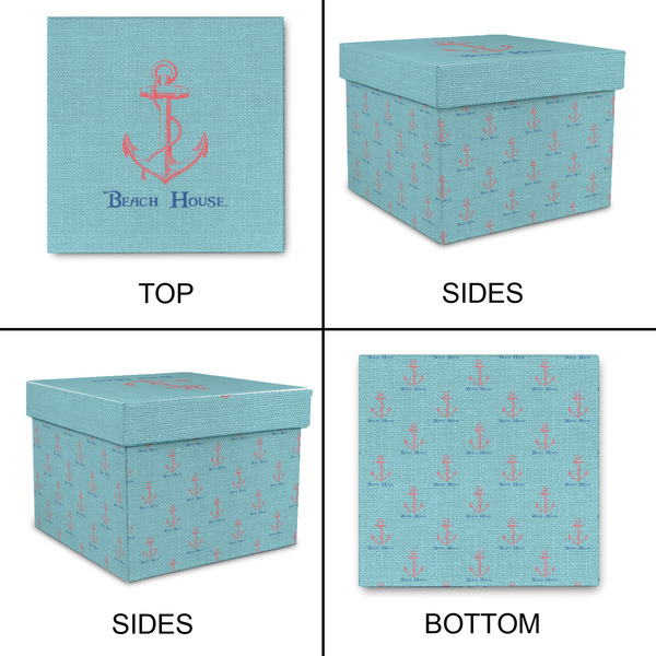 Chic Beach House Gift Boxes with Lid - Canvas Wrapped - XX-Large - Approval