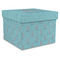 Chic Beach House Gift Box with Lid - Canvas Wrapped - XX-Large