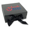 Chic Beach House Gift Boxes with Magnetic Lid - Black - Front (angle)