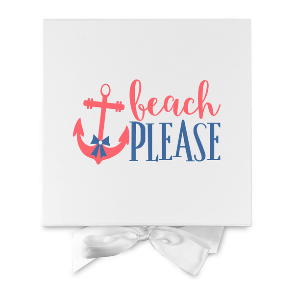 Chic Beach House Gift Boxes with Magnetic Lid - White - Approval