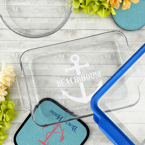 Chic Beach House Glass Baking Dish - LIFESTYLE (13x9)