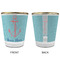 Chic Beach House Glass Shot Glass - with gold rim - APPROVAL