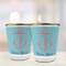 Chic Beach House Glass Shot Glass - with gold rim - LIFESTYLE