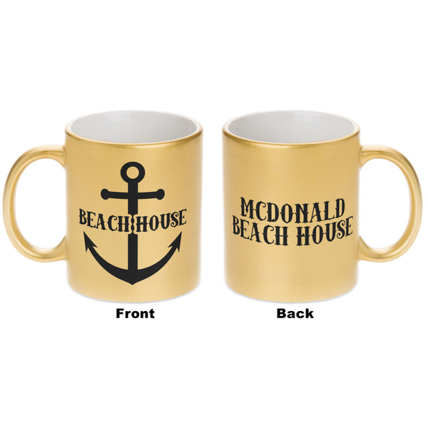 Chic Beach House Gold Mug - Apvl