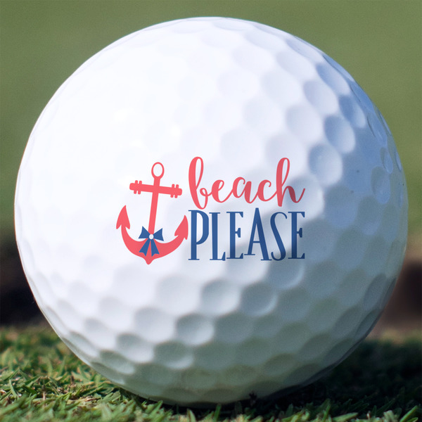 Custom Chic Beach House Golf Balls