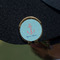 Chic Beach House Golf Ball Marker Hat Clip - Gold - On Hat