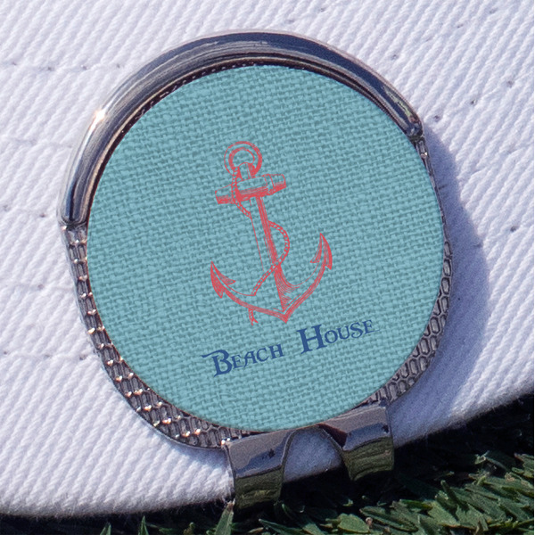 Custom Chic Beach House Golf Ball Marker - Hat Clip