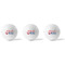 Chic Beach House Golf Balls - Titleist - Set of 3 - APPROVAL