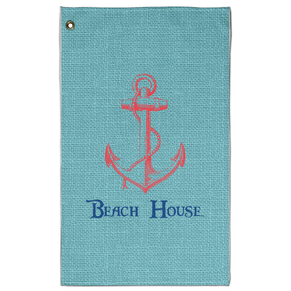 Custom Chic Beach House Golf Towel - Poly-Cotton Blend - Large