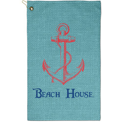 Chic Beach House Golf Towel - Poly-Cotton Blend - Small