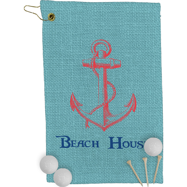 Chic Beach House Golf Towel (Personalized)