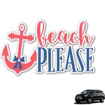 Chic Beach House Graphic Car Decal