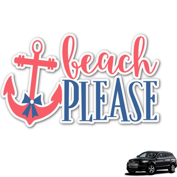 Custom Chic Beach House Graphic Car Decal