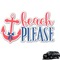 Chic Beach House Graphic Car Decal