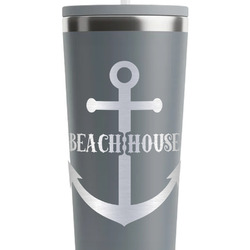 Chic Beach House RTIC Everyday Tumbler with Straw - 28oz - Grey - Single-Sided