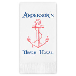 Chic Beach House Guest Napkins - Full Color - Embossed Edge