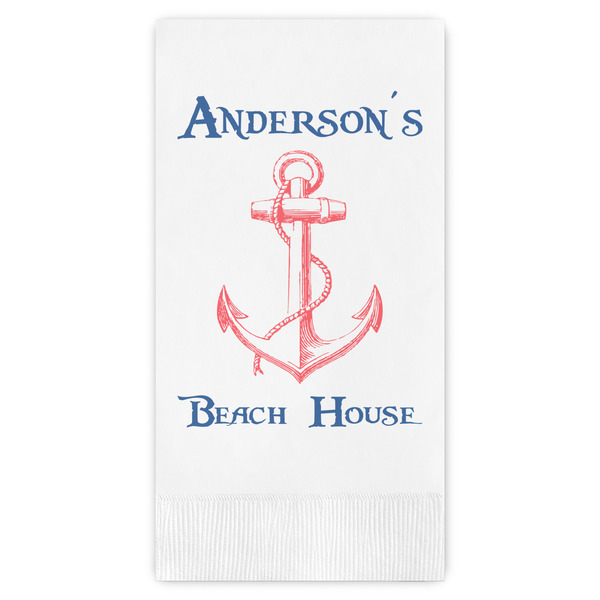 Custom Chic Beach House Guest Towels - Full Color