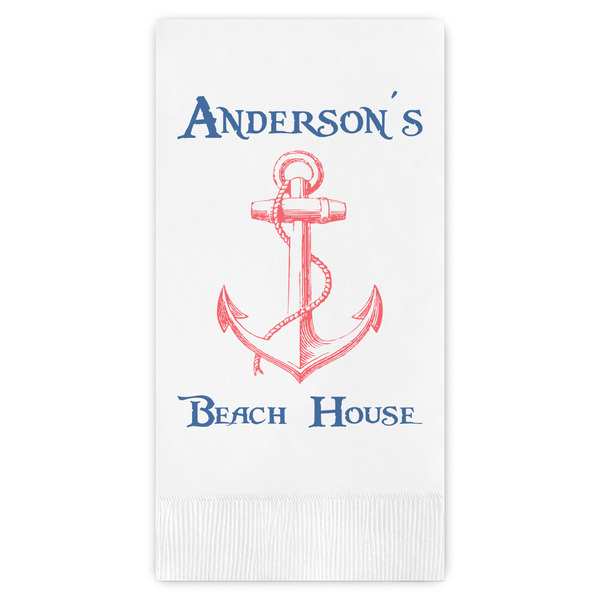 Custom Chic Beach House Guest Paper Towels - Full Color