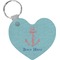 Chic Beach House Heart Keychain (Personalized)