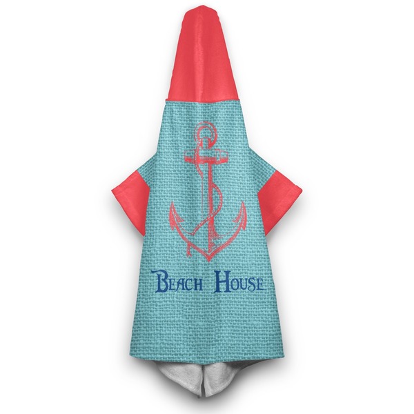 Chic Beach House Hooded Towel - Hanging