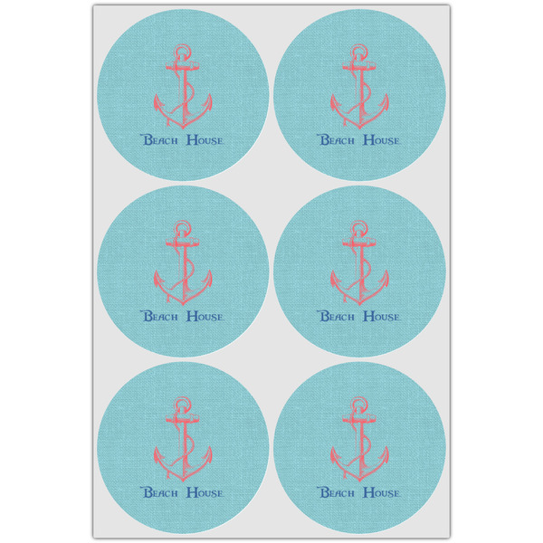 Chic Beach House Icing Circle - Large - Set of 6