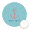 Chic Beach House Printed Cookie Topper - Round