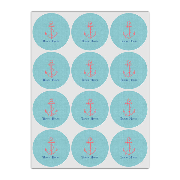 Chic Beach House Icing Circle - Small - Set of 12