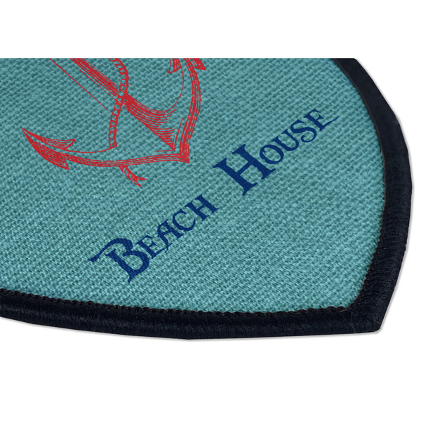 Chic Beach House Iron on Shield 3 Detail