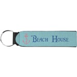 Chic Beach House Neoprene Keychain Fob