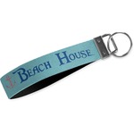 Chic Beach House Webbing Keychain Fob - Small