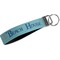 Chic Beach House Webbing Keychain FOB with Metal