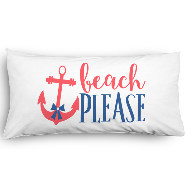 Custom Chic Beach House Pillow Case - King - Graphic