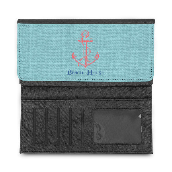Chic Beach House Ladies Wallet - Half Way Open